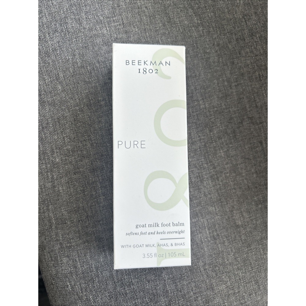 Beekman 1802 Pure Goat Milk Foot Balm 3.55oz/105ml Full Size - NEW in Box